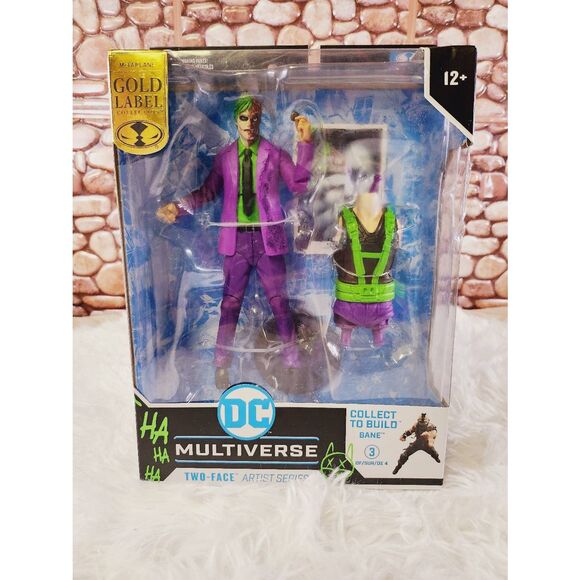 DC Multiverse Batman TWO FACE (Jokerized) 7" Figure Gold Label Target Exclusive - Picture 1 of 5